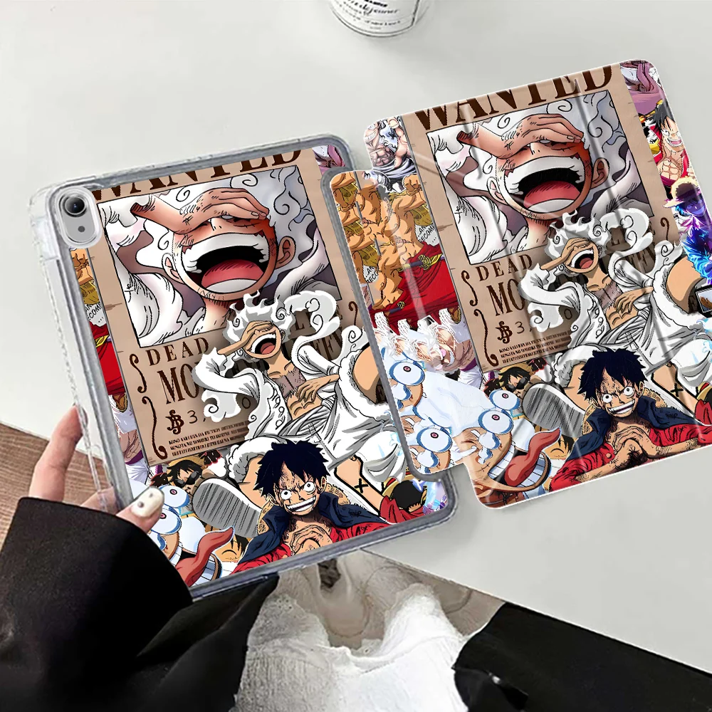 Etui na tablet Samsung Galaxy Tab A9 Plus A8 S8 S7 FE S9 Plus S10 Lite A11 z przegródką na rysik, jednoczęściowe, fajny Luffy — zdjęcie produktu 6