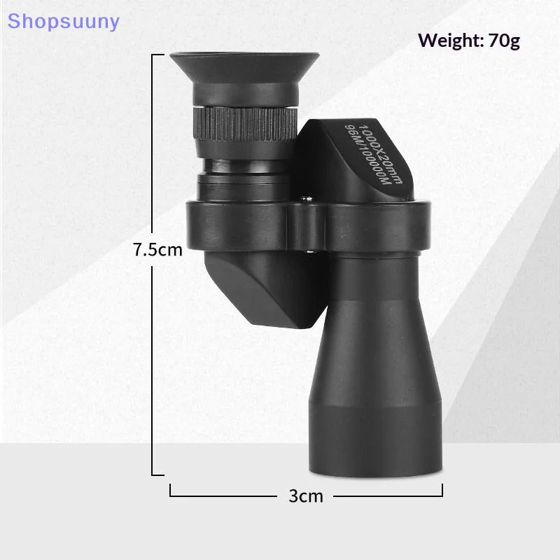 [SU]1000X20 Mini Pocket Monocular Clear HD View Lightweight Outdoor Portable Gear Essential Equipment For Hiking Camping Travel