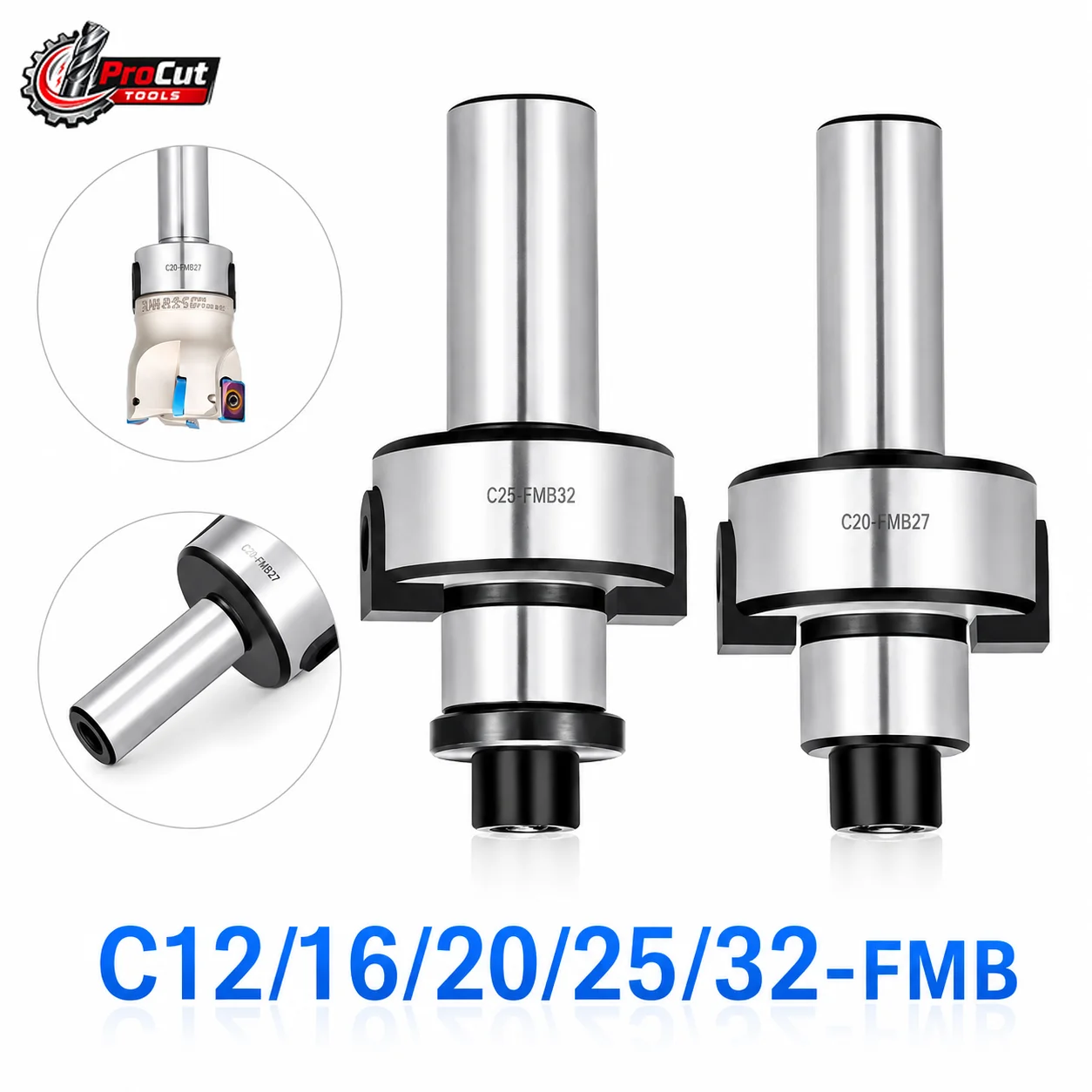 C12 C16 C20 C25 C32 Straight Shank FMB Tool Holder FMB22 FMB27 FMB32 FMB40 Fit BAP300R BAP400R Milling Cutter Shank Bracket