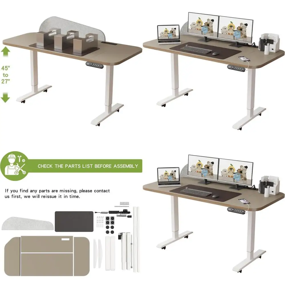 

Электрический подъемный стол L-образной формы 63 x 30 футов, регулируемая высота, C-образный порт, экран для защиты от посторонних глаз, отделка под дуб