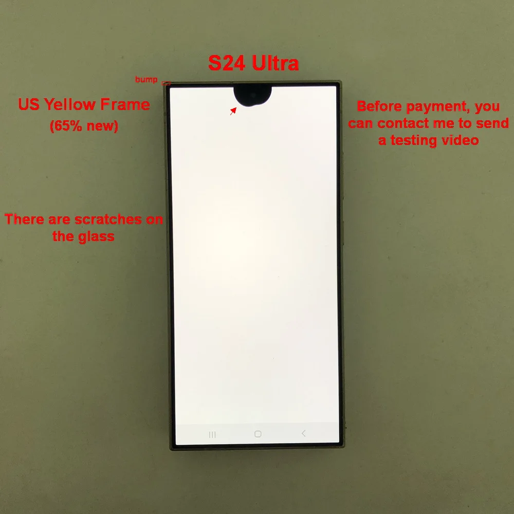 6.8' Super AMOLED For Samsung Galaxy S24 Ultra 5G S928B S928U S928E LCD Display Touch Screen Digitizer With Defects Screen image 3