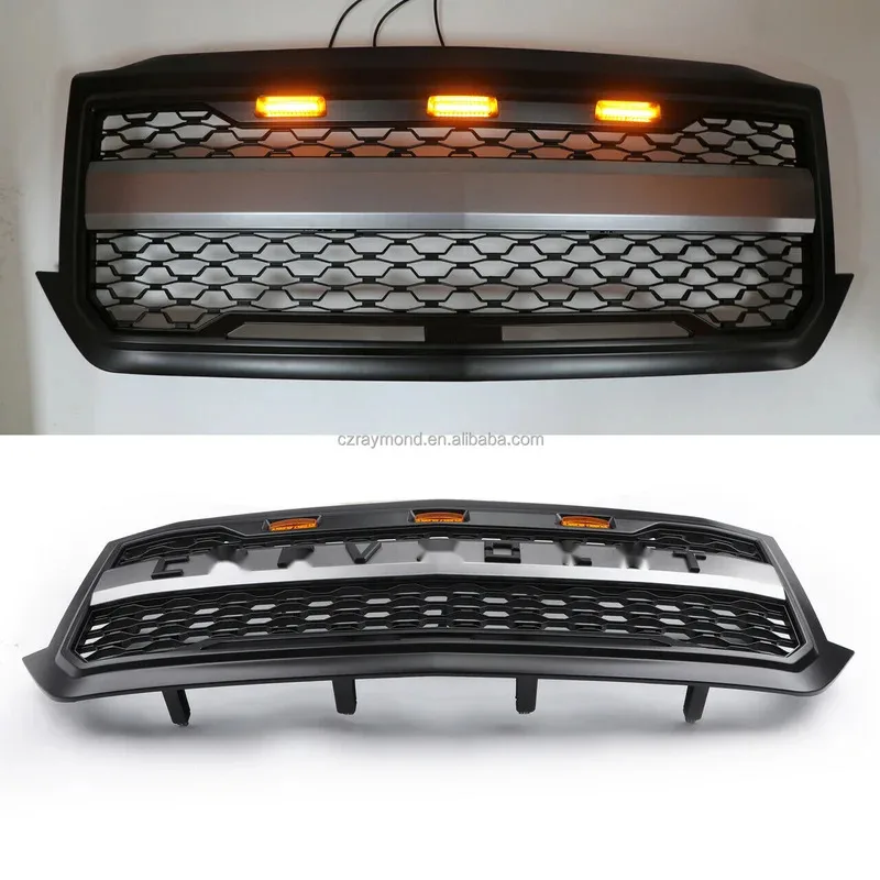 

Raymond Oem Odm Custom Auto Parts S Front Led Grille For Chevy Silverado1500 2014-2018 Car Grill