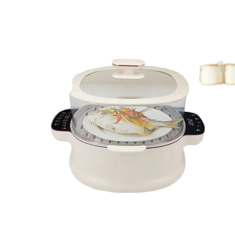 

Smart Electric Hot Pot 1500W: Multifunctional 4L Pot with Steamer, Removable Handle and 7 Modes