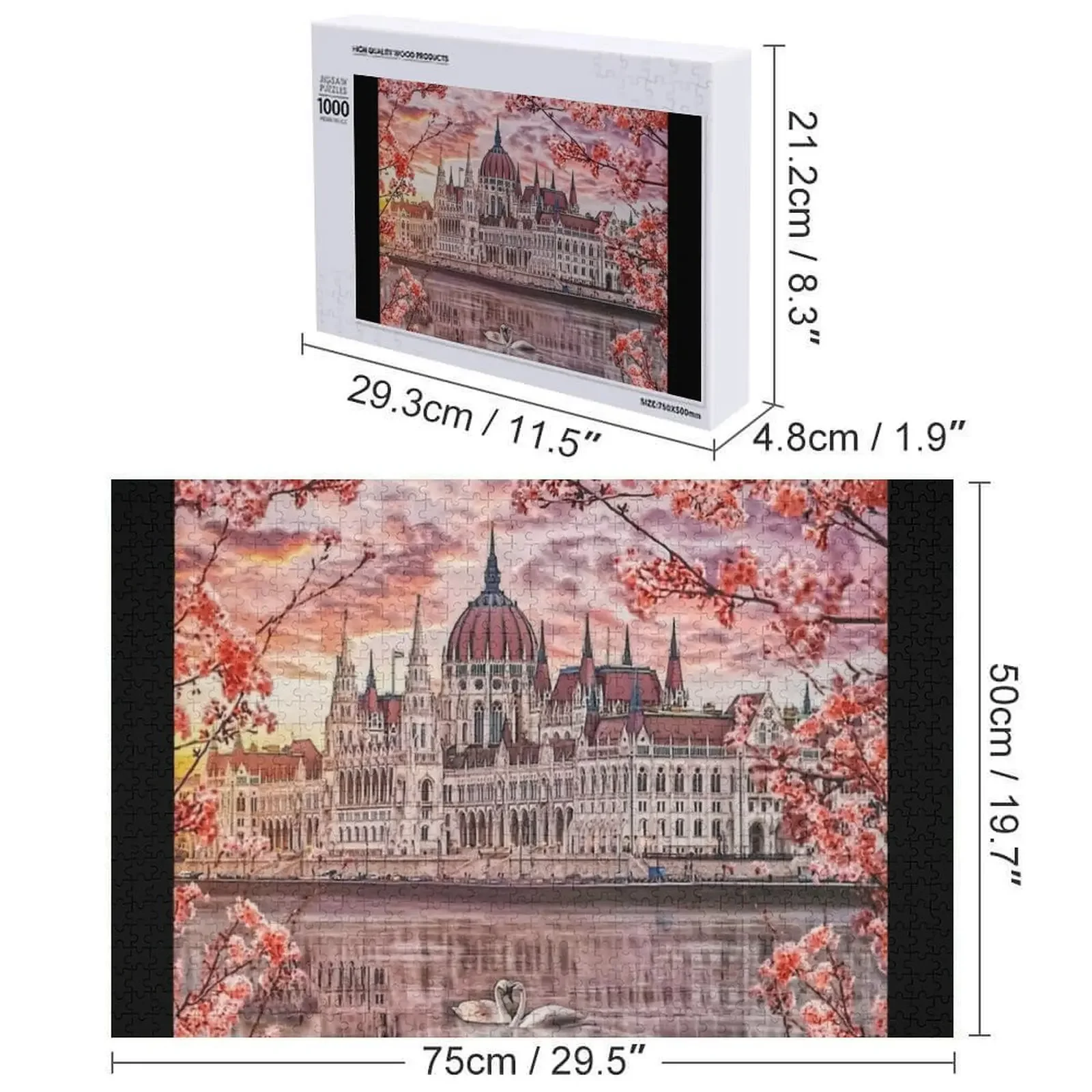 Parlamento de Budapeste Quebra-cabeça Quebra-cabeça personalizado Quebra-cabeça de imagem personalizada