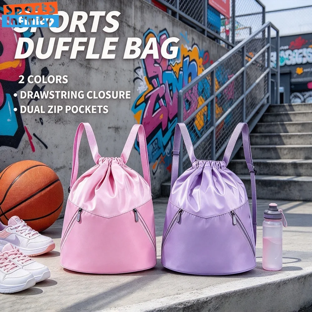 Sports Backpack, Water Resistant Nylon Daypack Under 20L, Unisex Bag for Yoga Basketball Swimming Fitness Travel Hiking