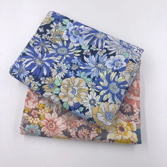 Flower Fabric Pastoral Manual Hand Twill Cotton Cloth Baby Dress Textile Bedding Fabrics Suede Fabric Other Fabric Plain Printed
