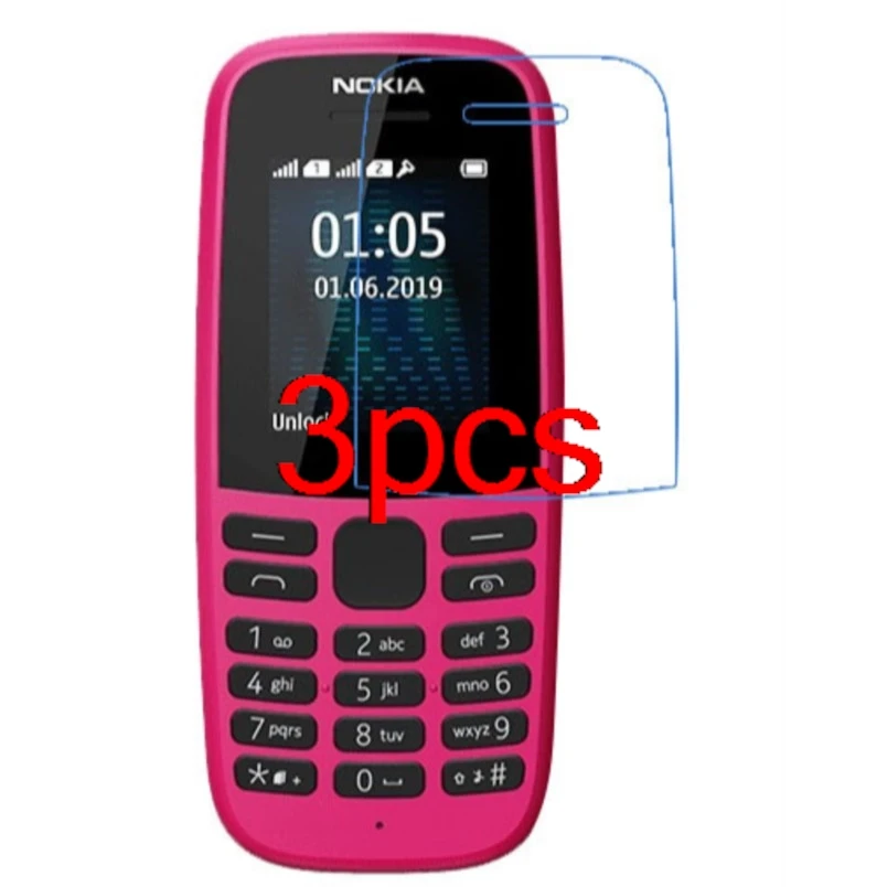 

3 шт./лот для nokia 105 2019, прозрачная HD мягкая гидрогелевая пленка, полная защитная пленка для экрана