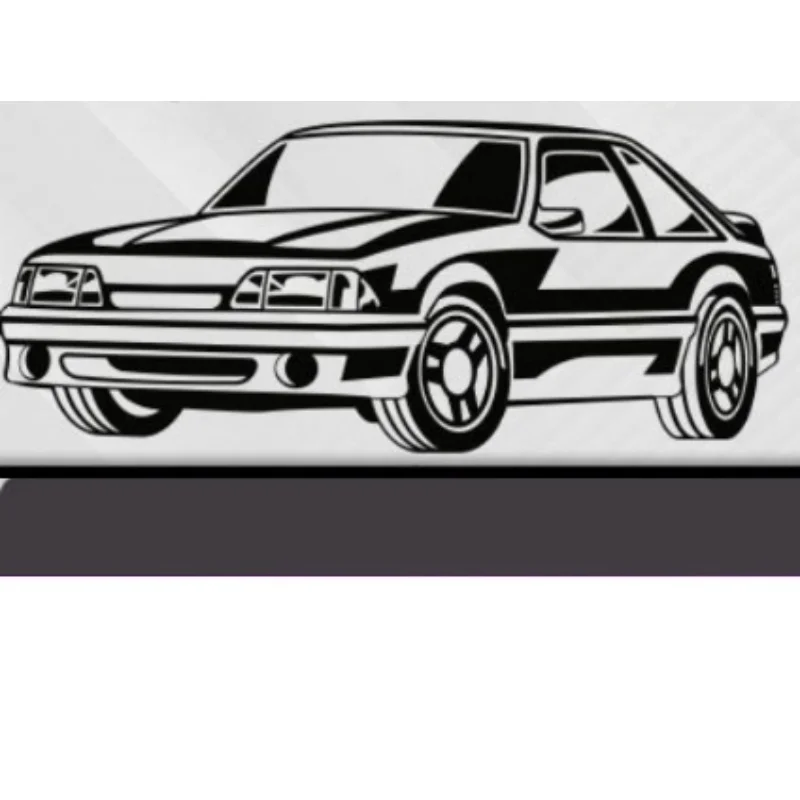 Mustang Fox Body Svt Cobra Bundle, X5 files l Men T-Shirt Casual Racing Car Fans Logo Enthusiast T-shirt Graphic Summer Short Sl