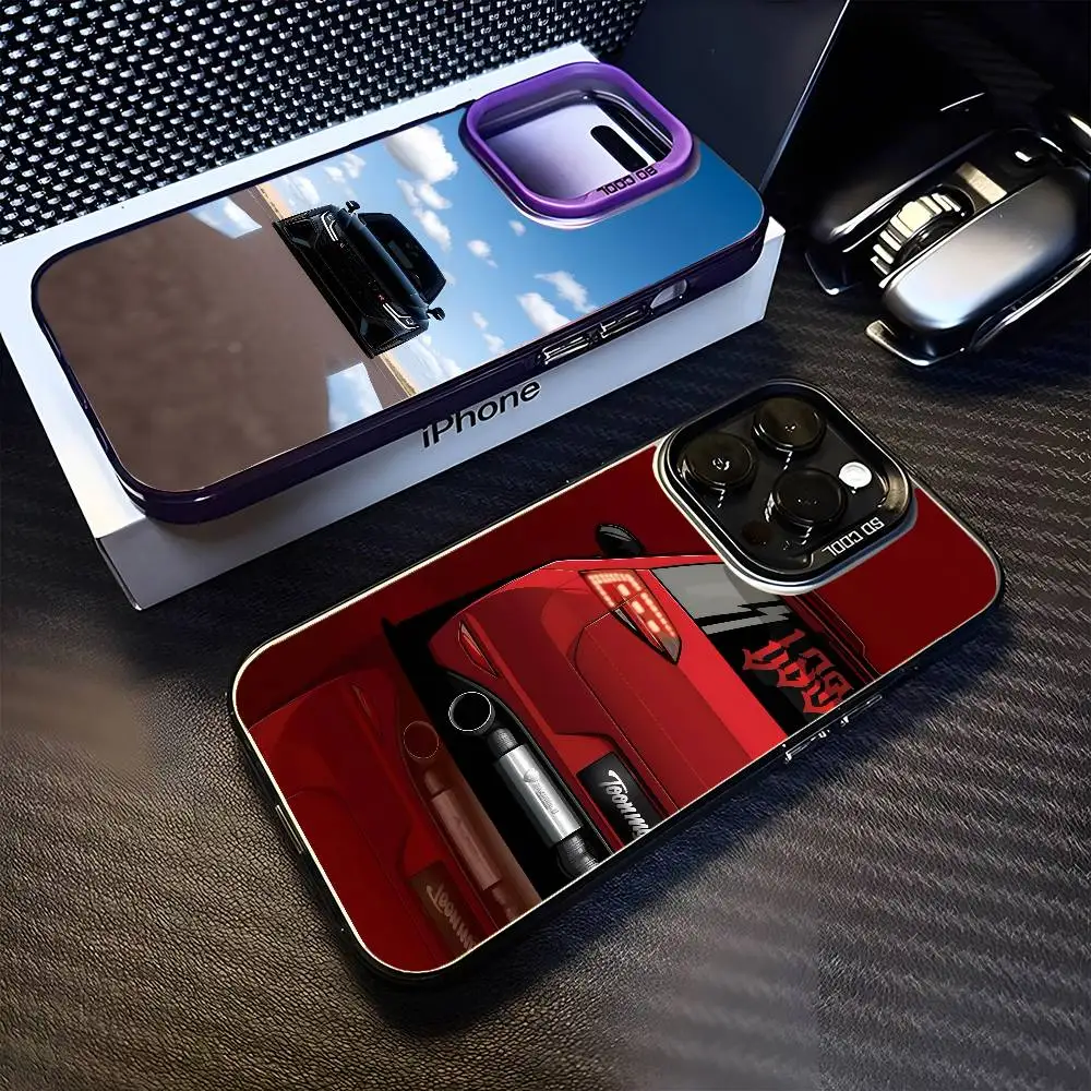 

A super cool sports sedan Phone Case For iPhone 16,15,14,13,12,11,Mini,Pro,MAX Purple Matte Shockproof Cover