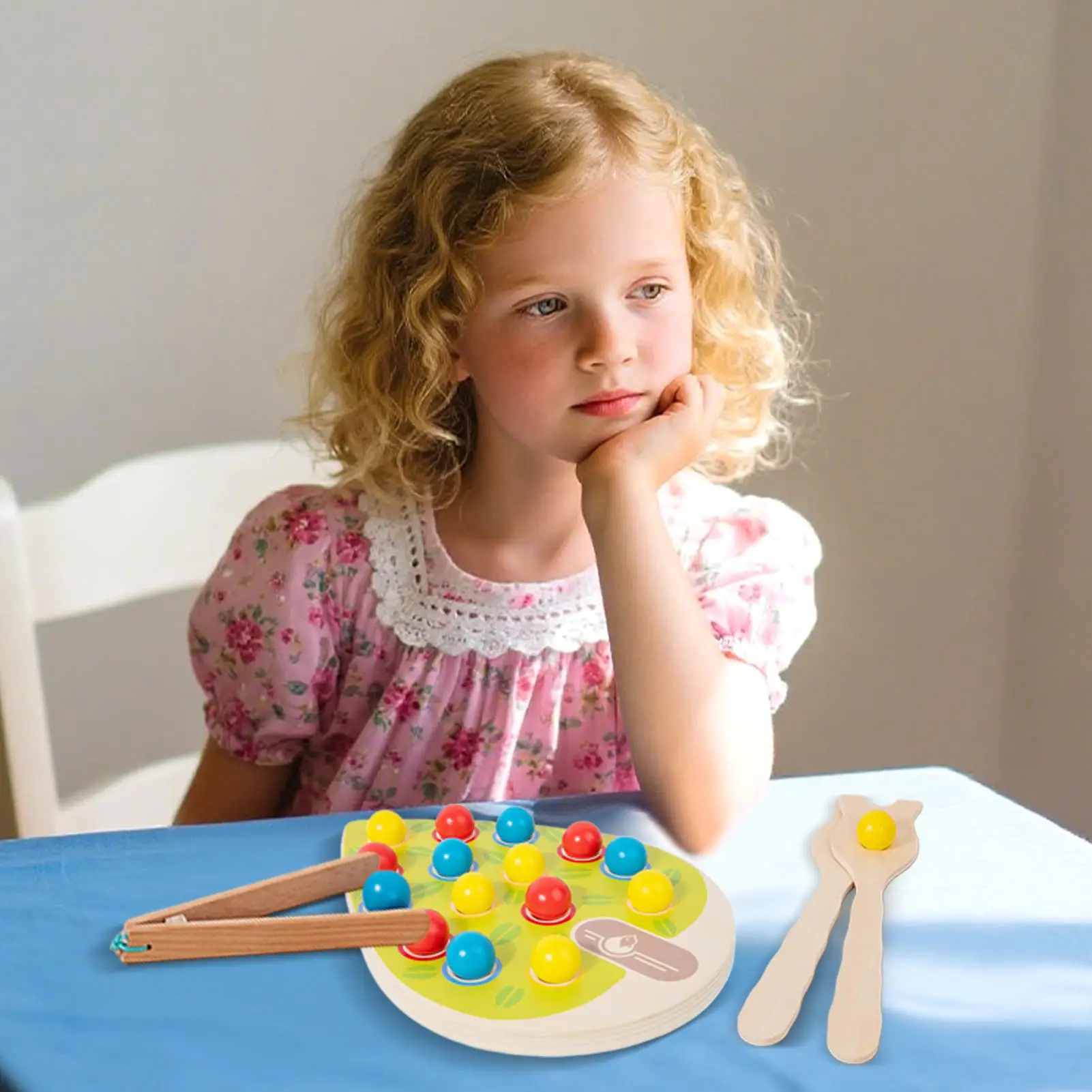 لعبة خرز اللوحة للأطفال، خرز لوحة خشبية، نشاط فرز الألوان، لعبة مطابقة تفاعلية، تطوير المهارات الحركية الدقيقة لـ