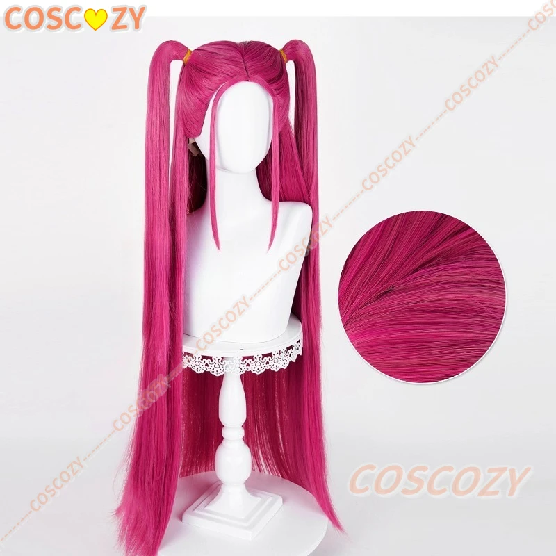 Lumi Mira Cosplay Perücke Anime KPop Dämon Cos Hunters Superstar Top Lange Rosa Perücken Mädchen Gruppe Frauen Halloween Party Perücken