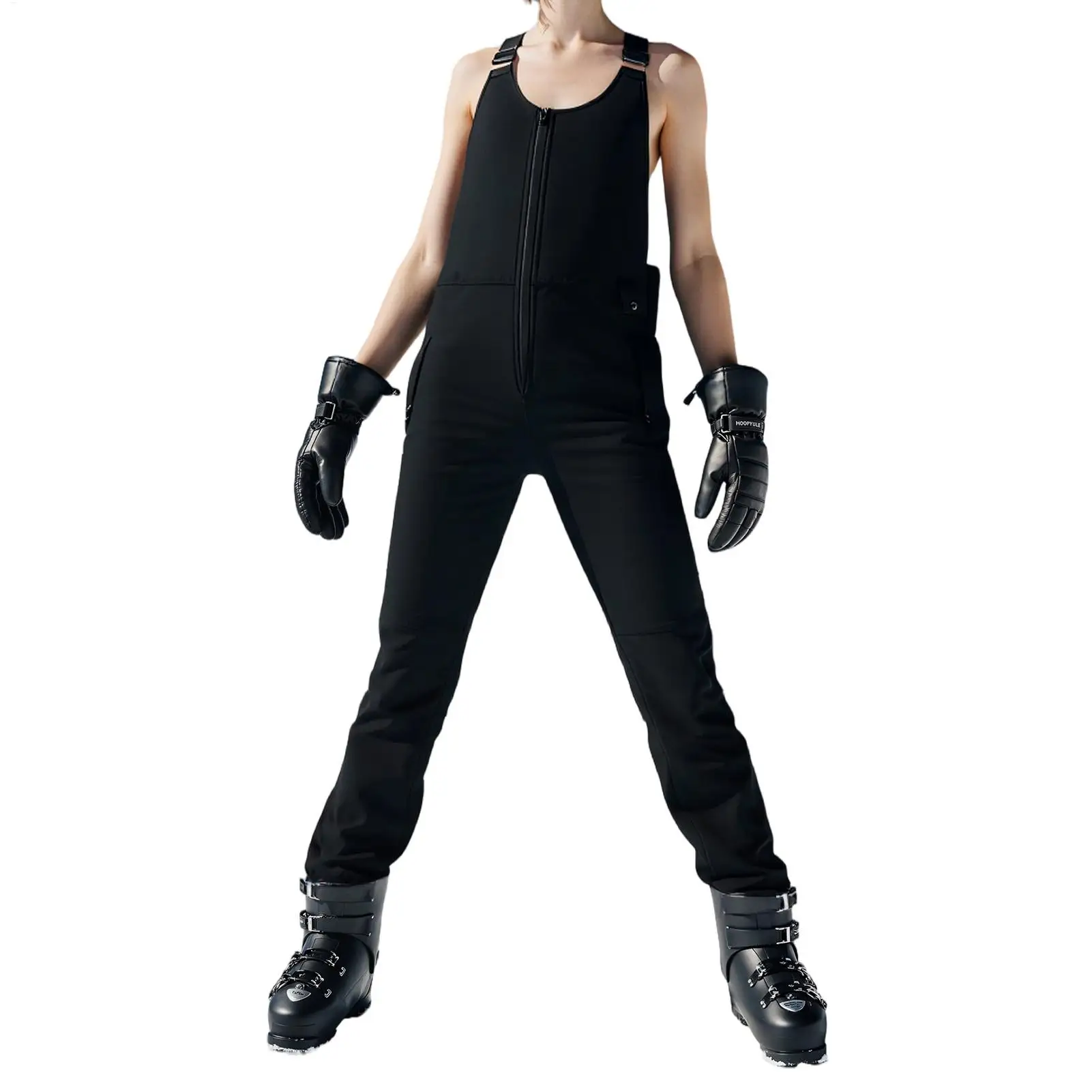 

Insulated Bibs For Women Waterproof Thermal Suit Adjustable Shoulder Strap Women Ski Bib For Mother Girlfriend Skiing Outdoor