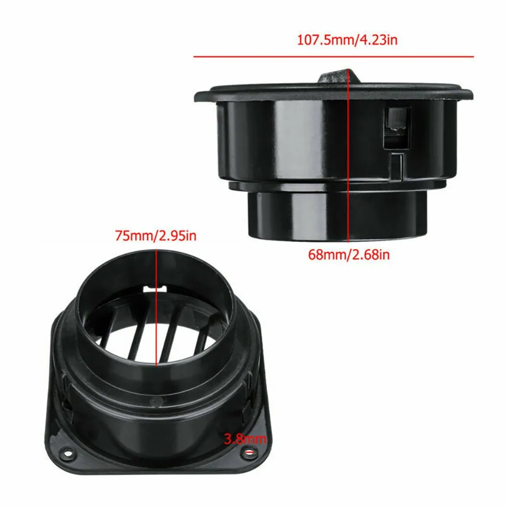 調整可能な 360 度回転可能なダクトエアベント出口 75 ミリメートル車の空気ディーゼルヒーターベバスト用 Eberspacher 互換