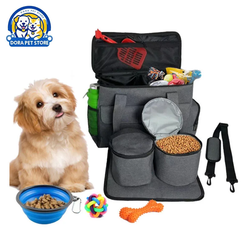 

Large capacity cat and dog snack bag for carrying pets outdoors, pet storage bag, pet supplies Travel grain storage bag