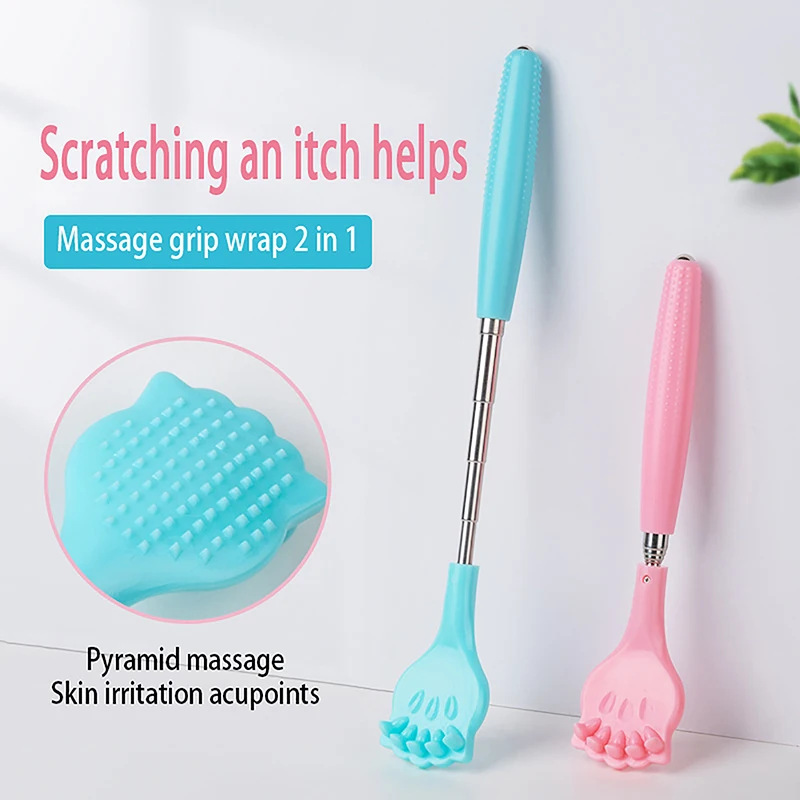 Five Sections Handle Telescopic Back Scratcher For Itch Massager Back Scraper Massage Back Scratcher Relieve Anti-itch Tool