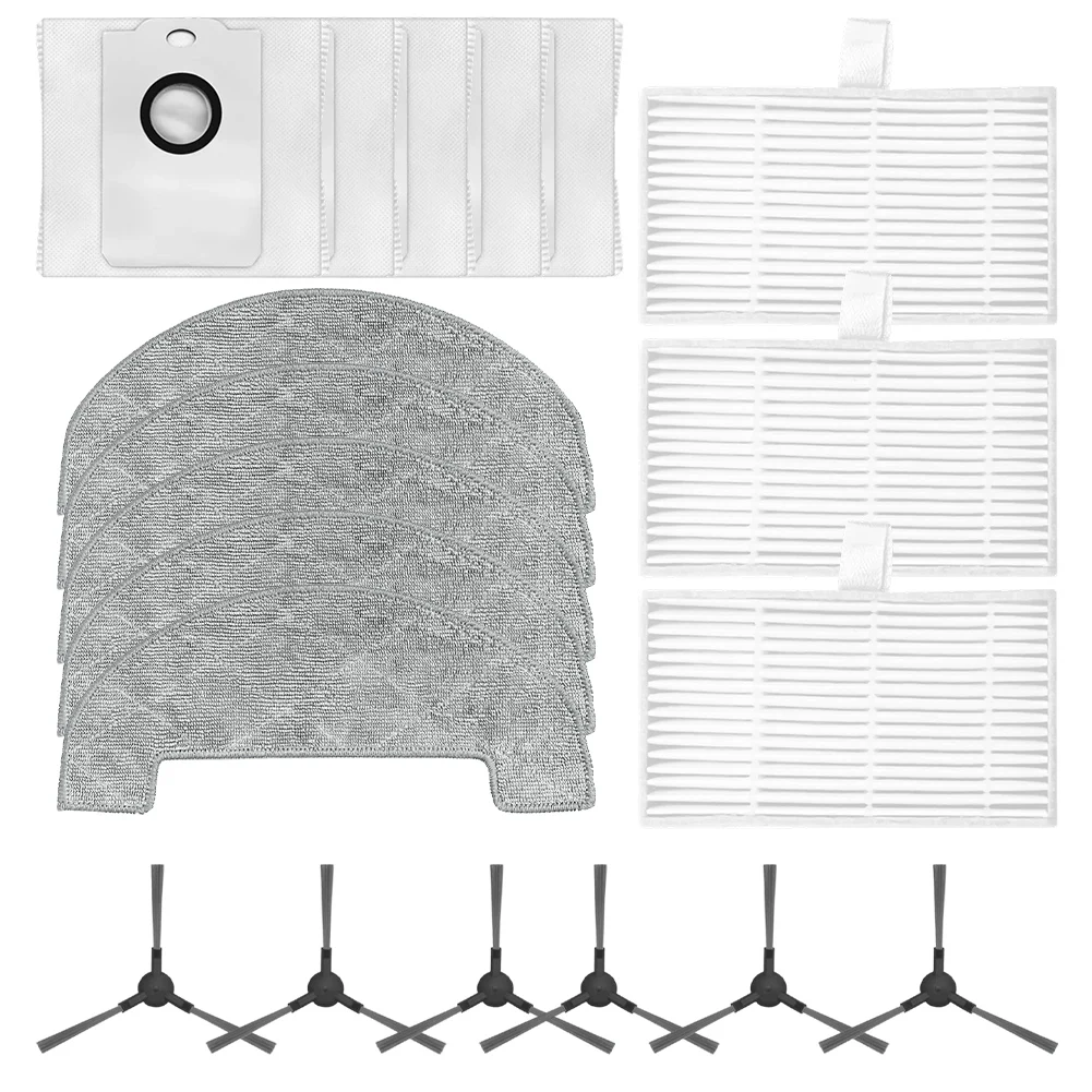 

For MYBOT X9 PRO Side Brush Filter Mop Cloth Dust Bag Kit Robot Vacuum Cleaner Accessories Nylon Plastic Microfiber