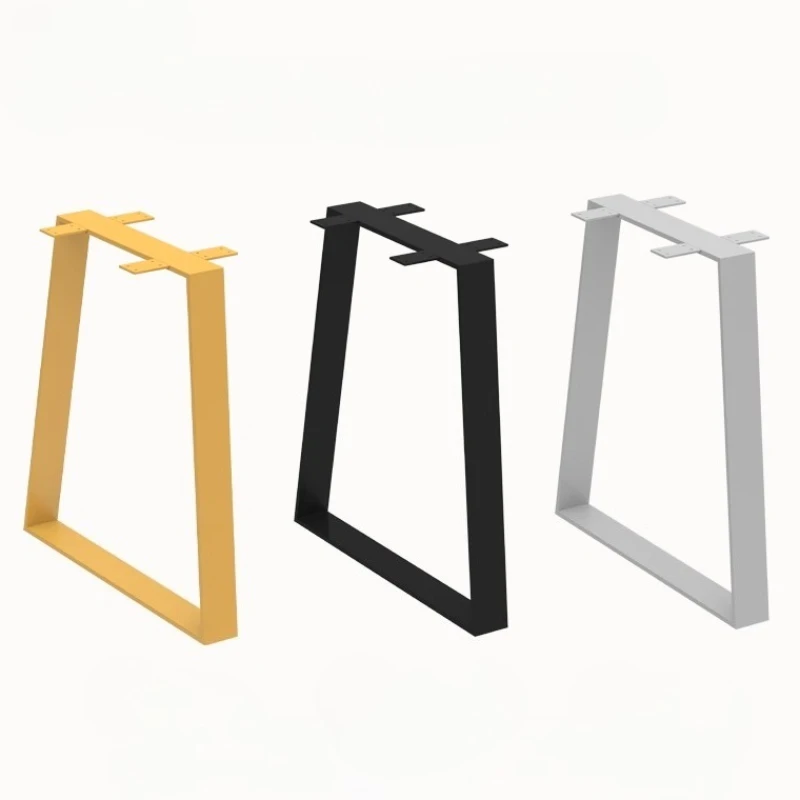 

Modern Trapezoid Pipe Table Legs Luxury Desk Frame Base Geometric Bar Foot Stand Heavy Duty Console Shelf Furniture Support