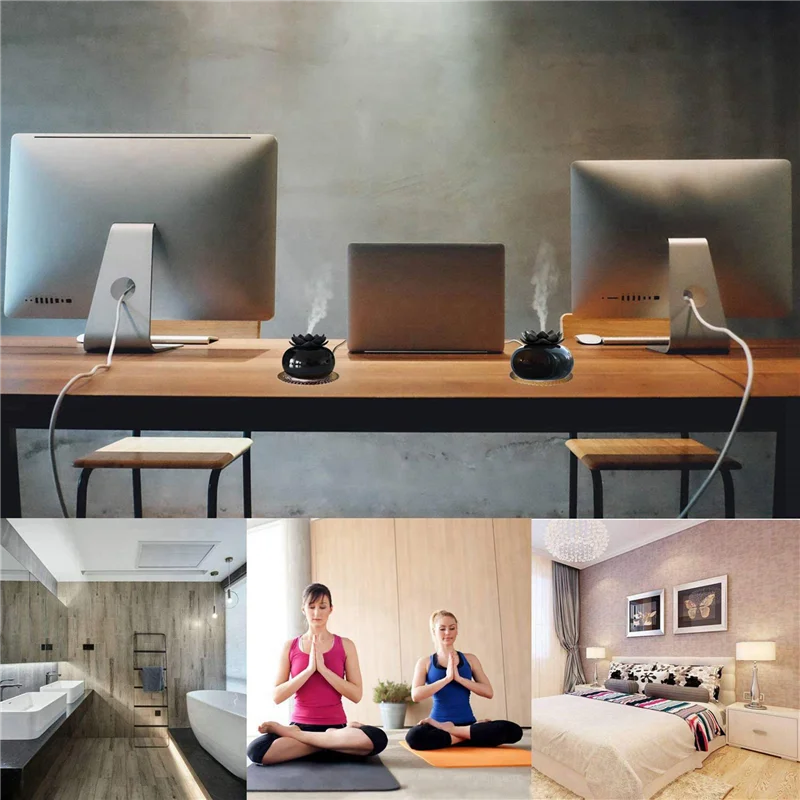 Difusor de óleo essencial ABBK-2X, umidificadores pessoais USB para bebês, crianças, mesa, quarto, escritório doméstico
