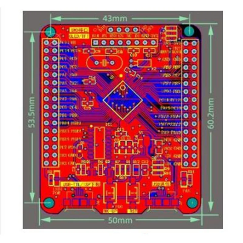 

STM32Развивающая плата STM32F103RCT6Маленькая системная плата ARM Загрузка последовательного порта в один клик XTW