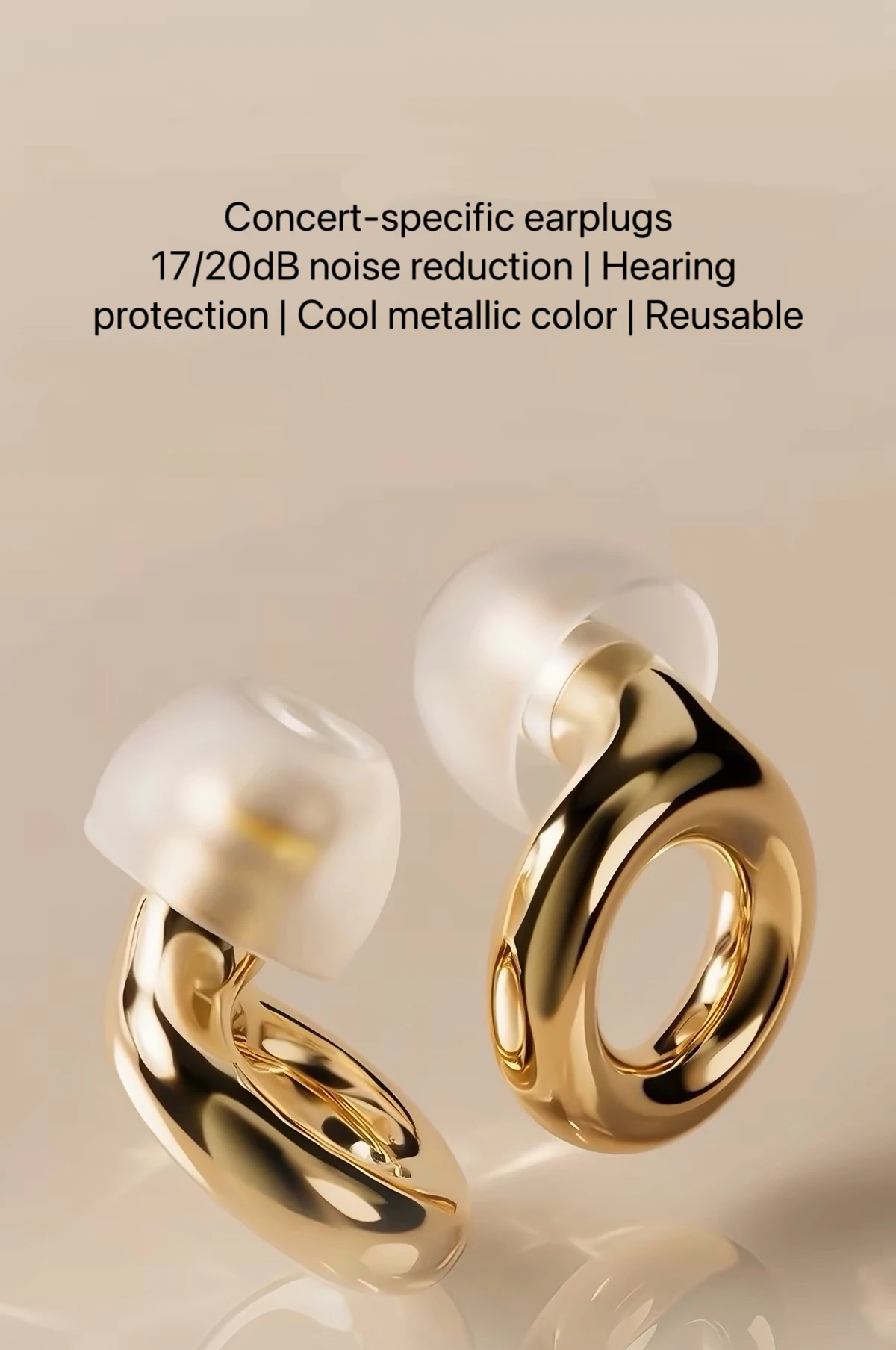 Noise-cancelling earplugs, concert silicone earplugs, noise-reducing earplugs for dancing and music festivals