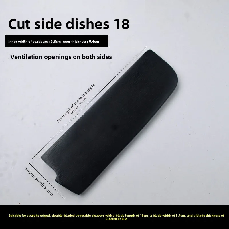 Black Lacquer Ash Wood Saya Knife Sheath Wooden Blade Cover for Sakimaru Kiritsuke Santoku Gyuto Japanese Sushi Chef Knife view 5