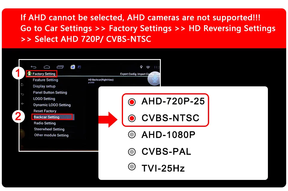 Universelle Schwarze 1080P HD AHD Auto-Rückfahrkamera mit Nachtsicht, Einstellbarer Dynamischer Trajektorie und Rückfahrkamera für Fahrzeuge – Detail 9