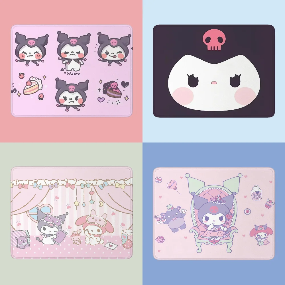 Kawaii Kuromi Sanrio Mausepad Keyboard Mouse Pad Mouse Cute Pad on the Table Gamer Cabinet Gaming Mat Deskmat Pc Accessories