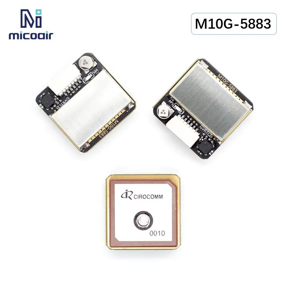 Module GNSS M10G-5883, taille 20mm, avec boussole, Module QMC5883L pour FPV/Drones de course/ robotique/bateaux