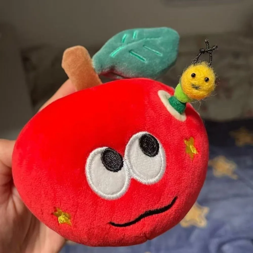 Boneca de frutas de pelúcia dos desenhos animados bonito vermelho criativo anel organizador kawaii macio presente do dia dos namorados festival de aniversário