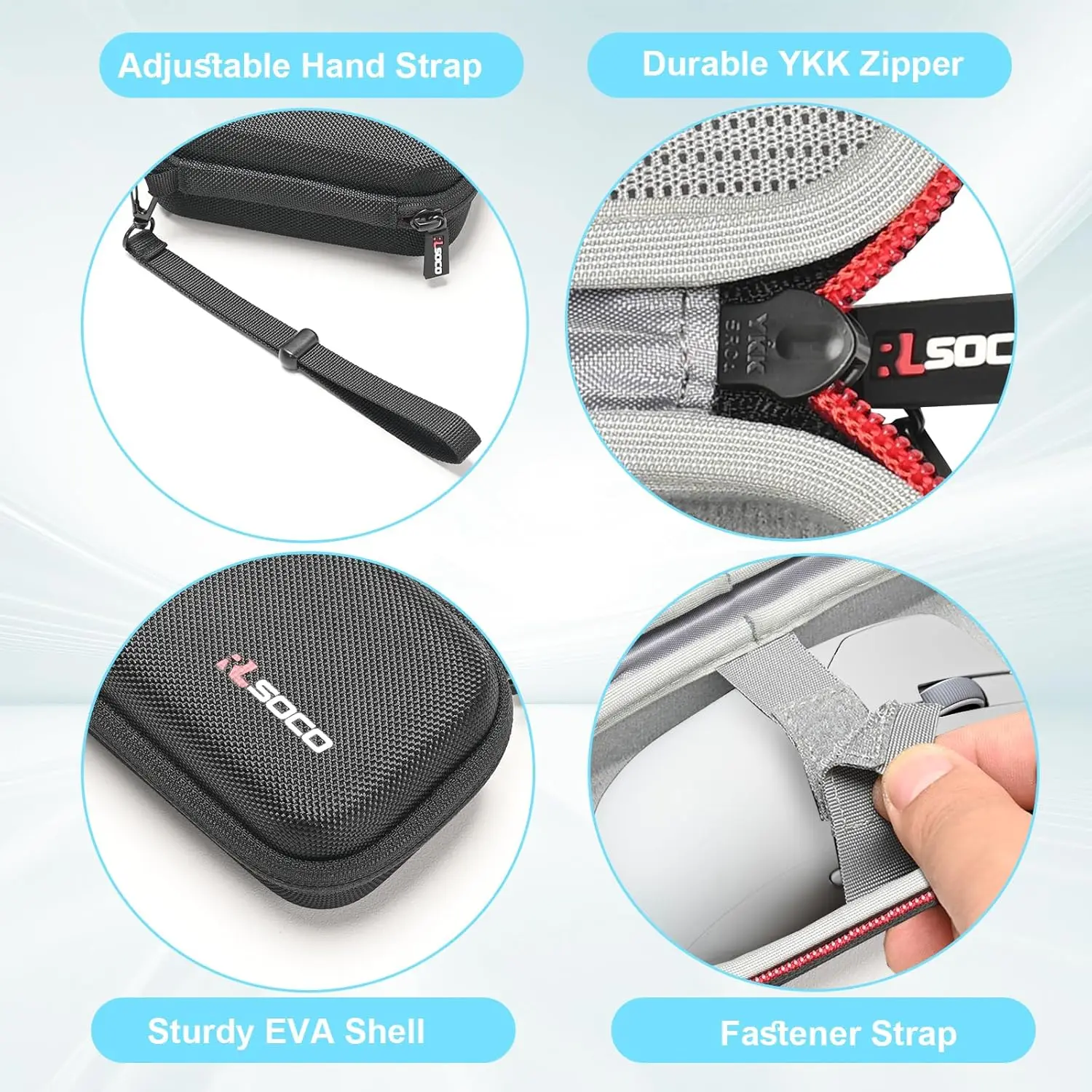 Hard Travel Case for Corsair Sabre V2 PRO Wireless Gaming Mouse Protective Shell with Lanyard for Mouse Accessories