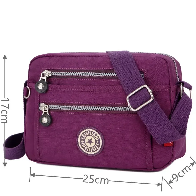 Casual Travel Messenger Bag Designer New Waterproof Shoulder Bag Nylon Cloth Female HandBag Fashion Crossbody Bags for Women