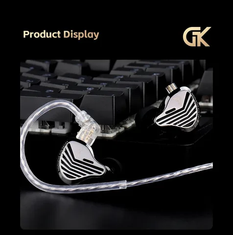KZ GK KUNTEN Металлические проводные наушники HiFi — изображение товара
