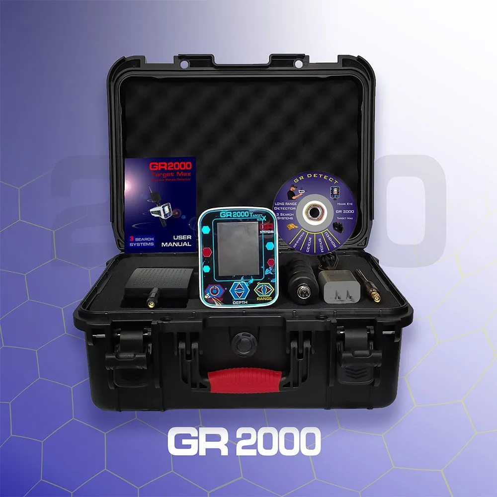 Long-range Metal Detector Electromagnetic Wave radar Laser Three-in-one Scanner Hollow Drill Gold Detector Model GR2000 Made