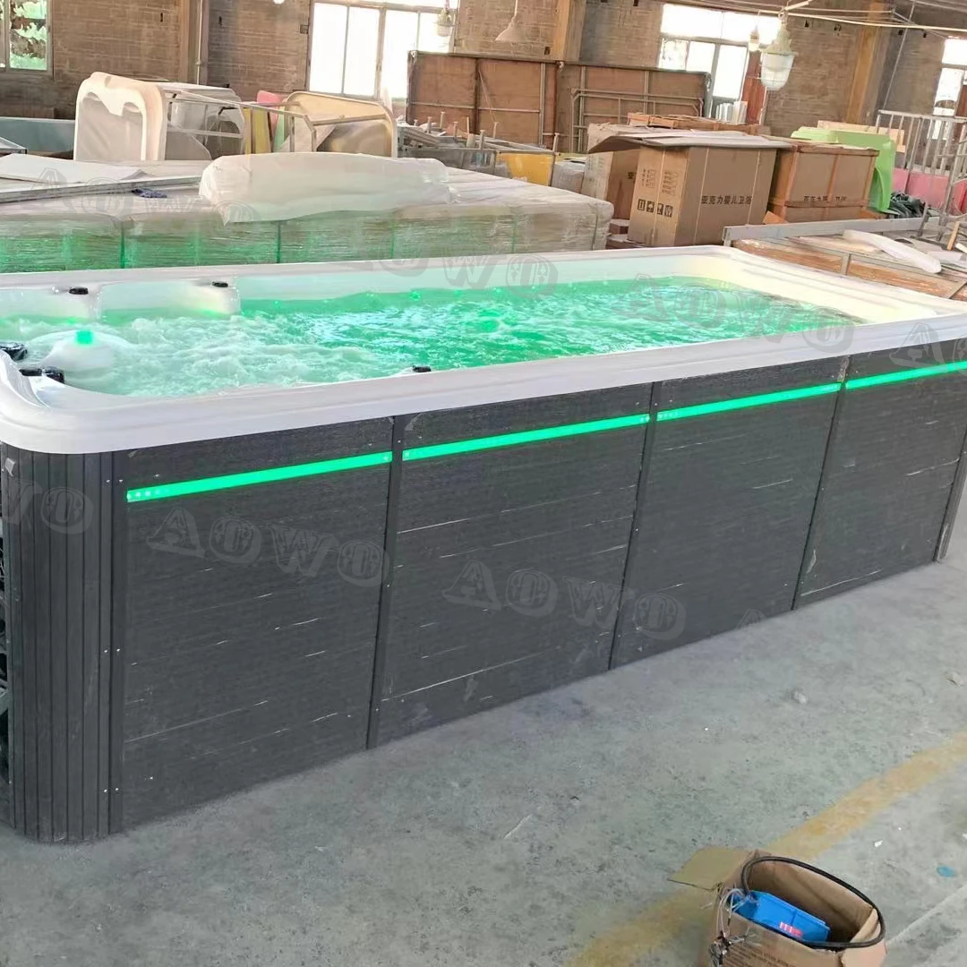 5.8M Long Manufacturer Wholesale Swim Spa  Filter Hot Tub Swimming Pool Spa Tubs Endless Pool Ice Bath