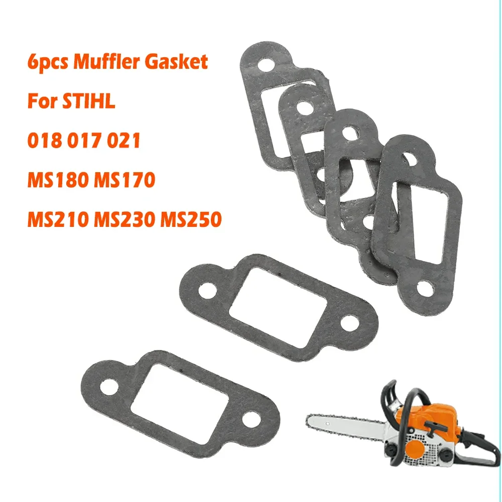 6pcs/set Chainsaw Muffler Gasket for STIHL MS180 MS170 MS210 MS230 MS250 018 017 021 023 025 MS 230 250 #11231290900