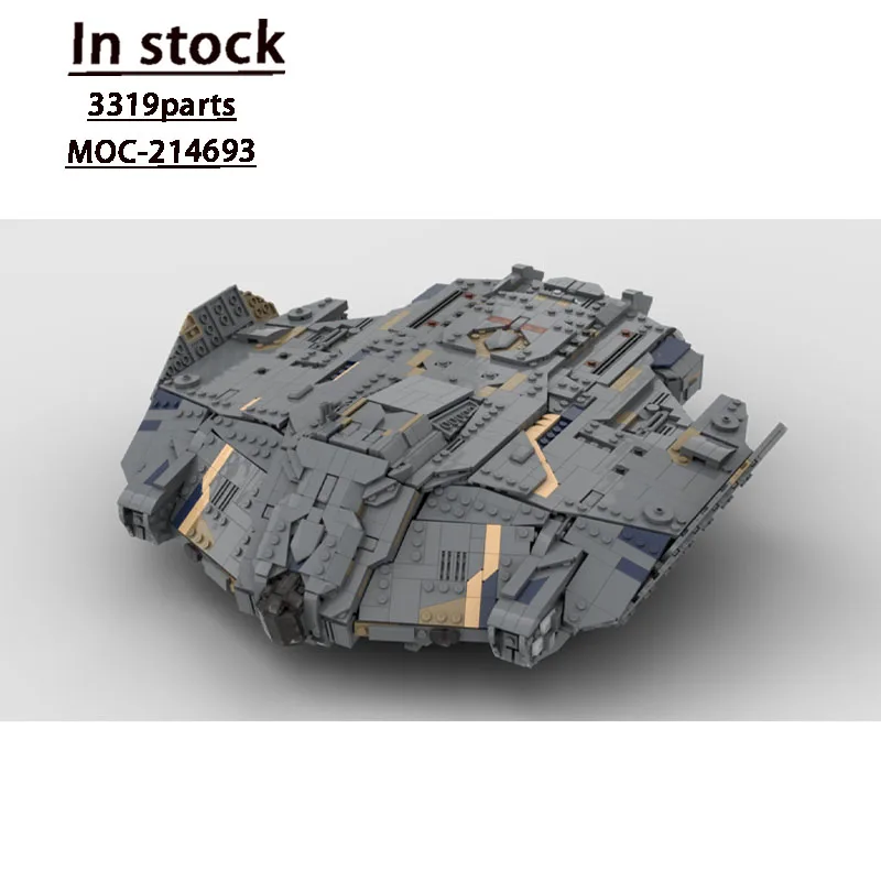 

MOC-214693 сцена фильма, космический корабль, линкор, строительный блок, модель 3319 деталей, рождественская игрушка на день рождения для мальчиков и детей