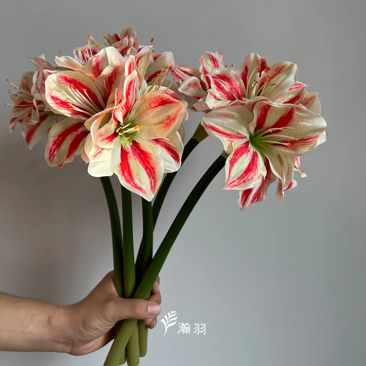 5pcs Wedding Table Centerpiece Flowers Artificial Amaryllis Silk Kaffir Lily Bouquet for Hotel Wedding Decor Wedding Centerpiece