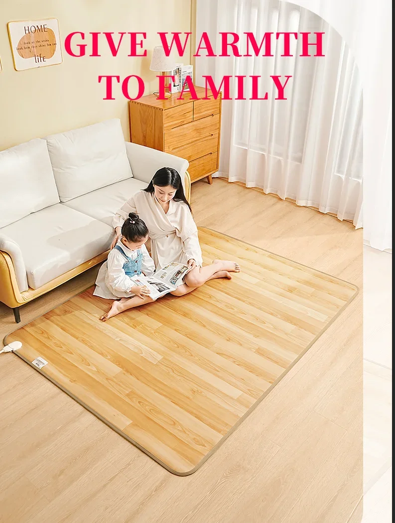 Far Infrared Electric Floor Heating Carpet Heating Foot Warmer Rug 50*100