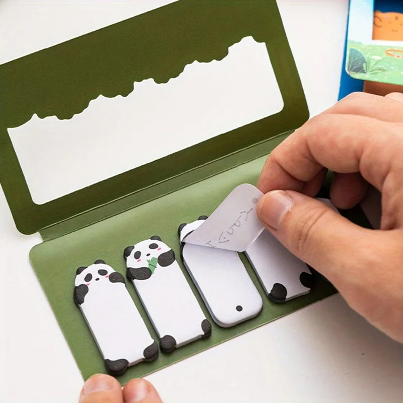 Cute animal-shaped series sticky notes and sticky notes Portable thumb sticky note paper set