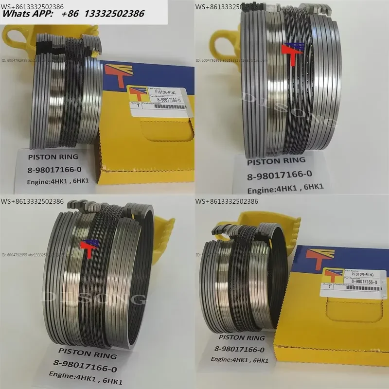 Excavator accessories accessories ZX330-34HK1/6HK1 EFI machine 8-98017166-0 piston ring