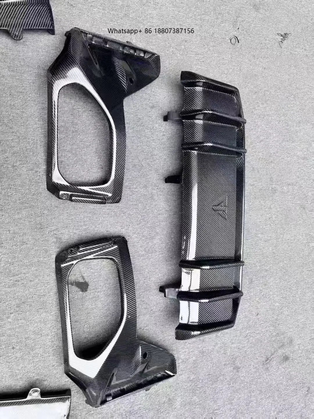 

New for 3 Series G20 G28 2023 Carbon Fiber FD Exhaust Rear Bumper Lip Diffuser Spoiler Bolt-On Universal Fitment