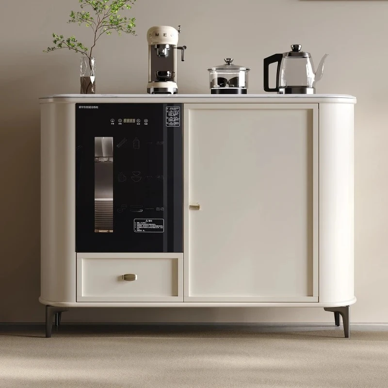 

Гостиная, кремовый ветер, чайный шкаф из цельного дерева, умный чайный бар, машина, обеденный боковой шкаф, встроенный