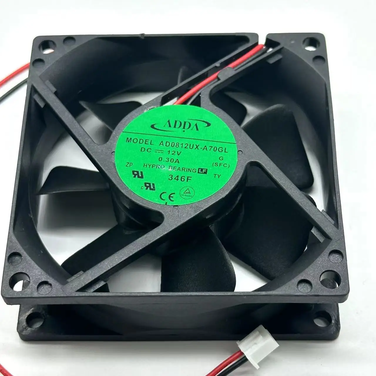 

ADDA AD0812UX-A70GL DC 12V 0.30A 80x80x25mm 2-Wire Server Cooling Fan