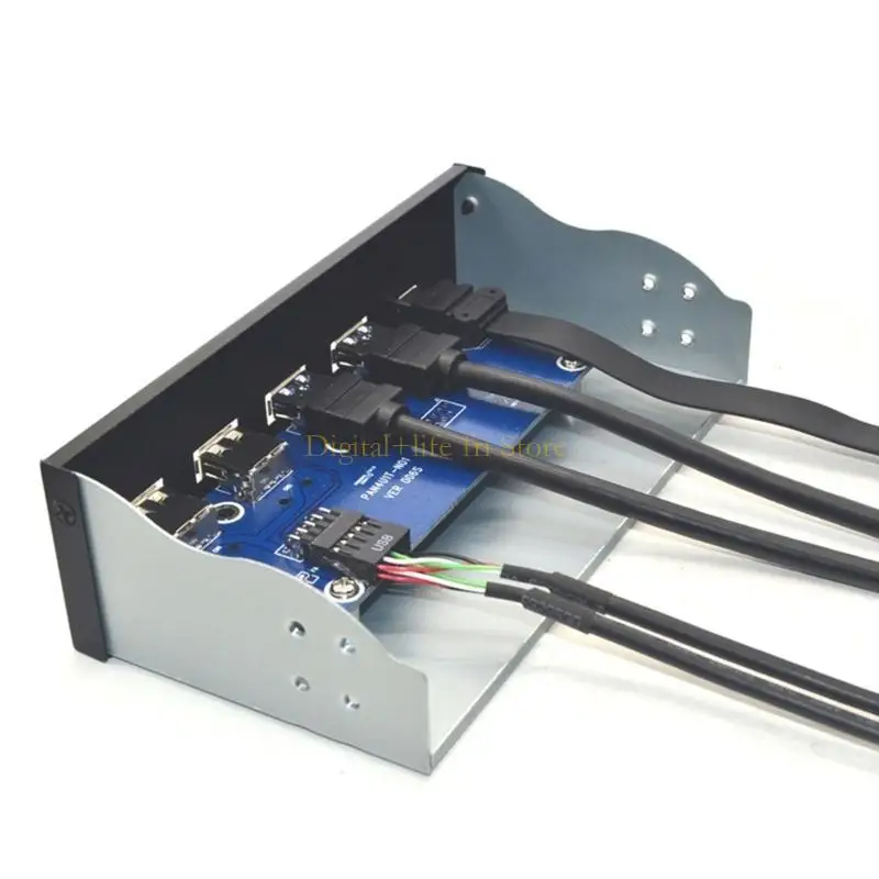 

E06D 5.25" USB 3.1 Front Panel USB Hubs 2 USB3.0 + 2 USB2.0 + TypeC for PC