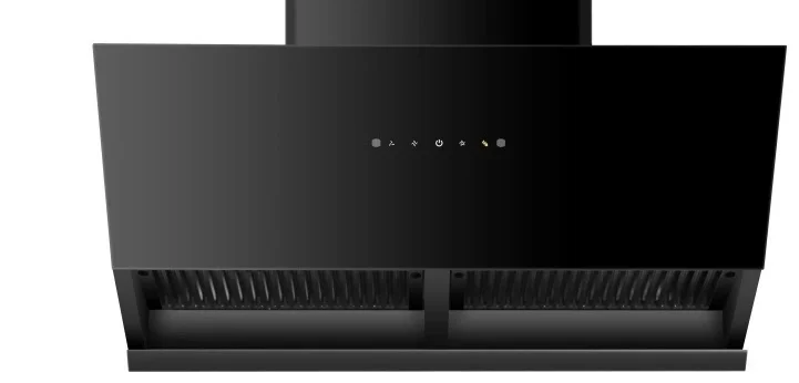 جودة عالية الصين الذكية المطبخ النازع هود عالية الطاقة شاشة تعمل باللمس شفاط المطبخ المحمول