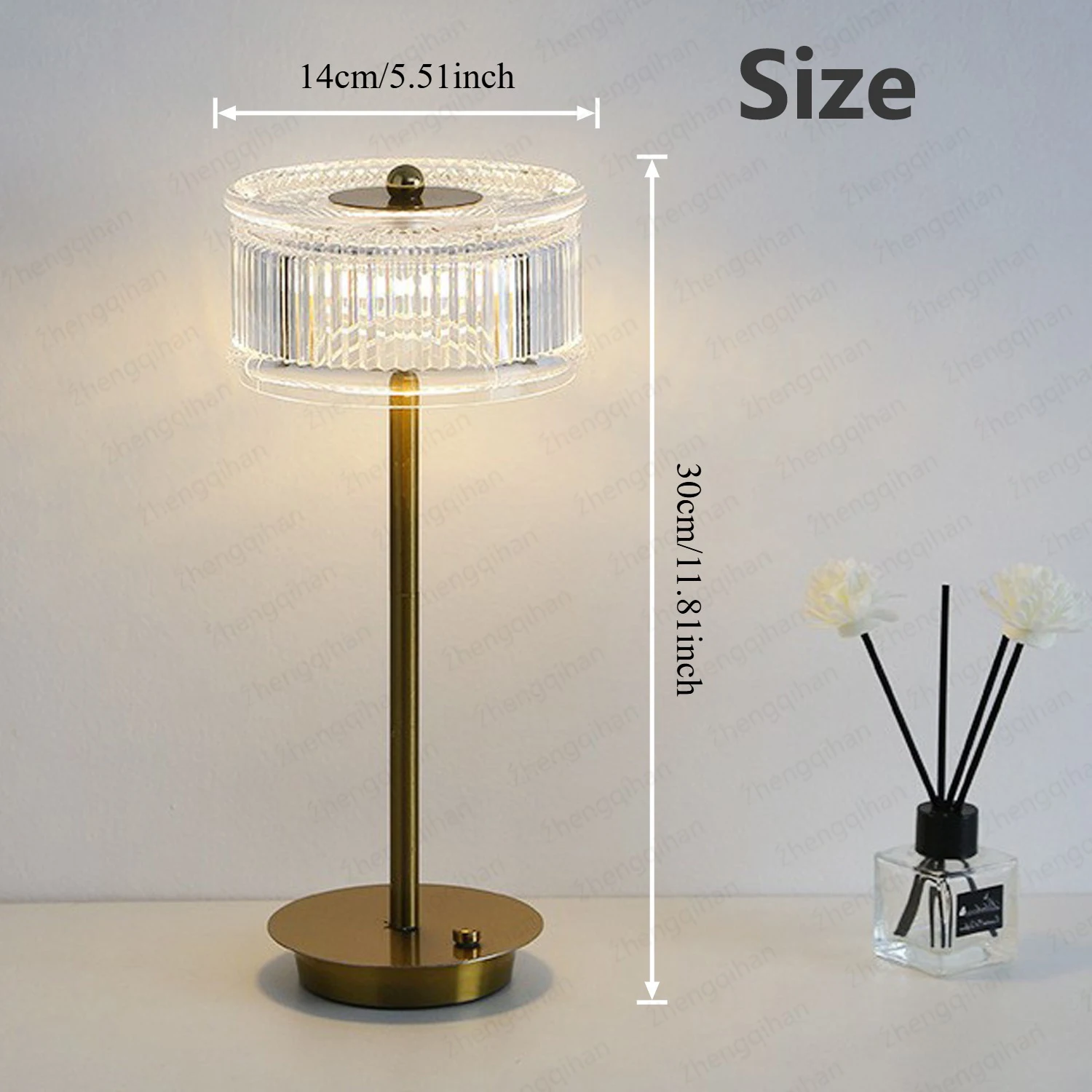 Lampu Meja Isi Ulang LED Sensor Sentuh Lampu Malam Desktop Lampu Baca Nirkabel Untuk Restoran Hotel Bar Dekorasi Kamar Tidur
