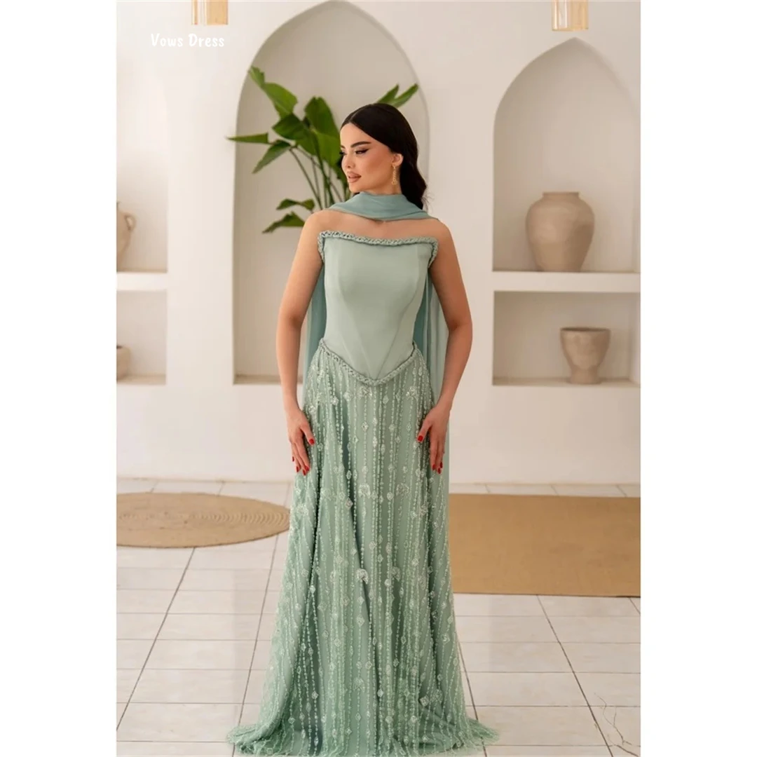 

Vows Sling Luxury Prom Dresses 2025 Custom Made Gala Dress Line A Ribbon Luxurious Women's Evening Dresses Woman Elegant Party