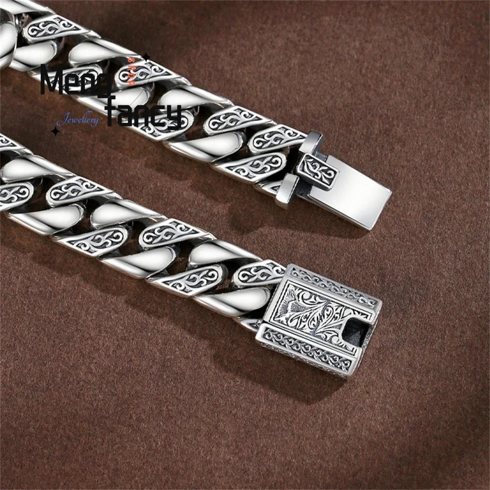 Punk Light Body Bracelet Fashion Charm Thai Silver High-grade Exquisite Popular Luxury Quality Jewelry Best Selling Holiday Gift