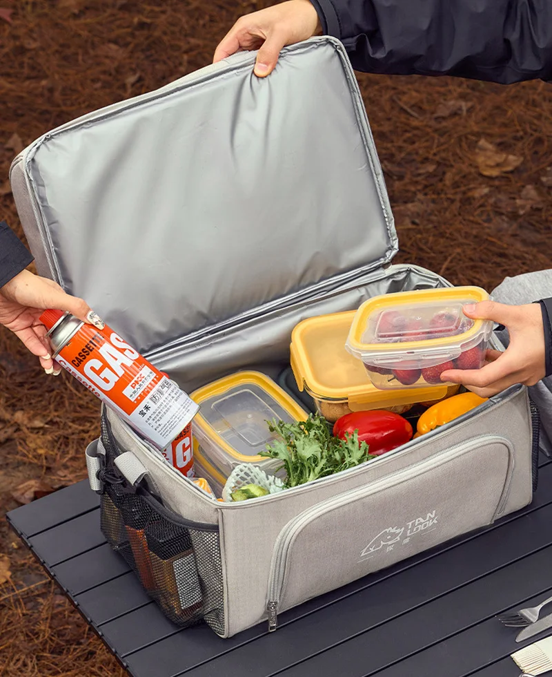 10L 30L Camping Cooler Tote Bag Portable Insulated Cooler Bag Food Drinks Storage Bag for Outdoor Camping Picnic BBQ Travel