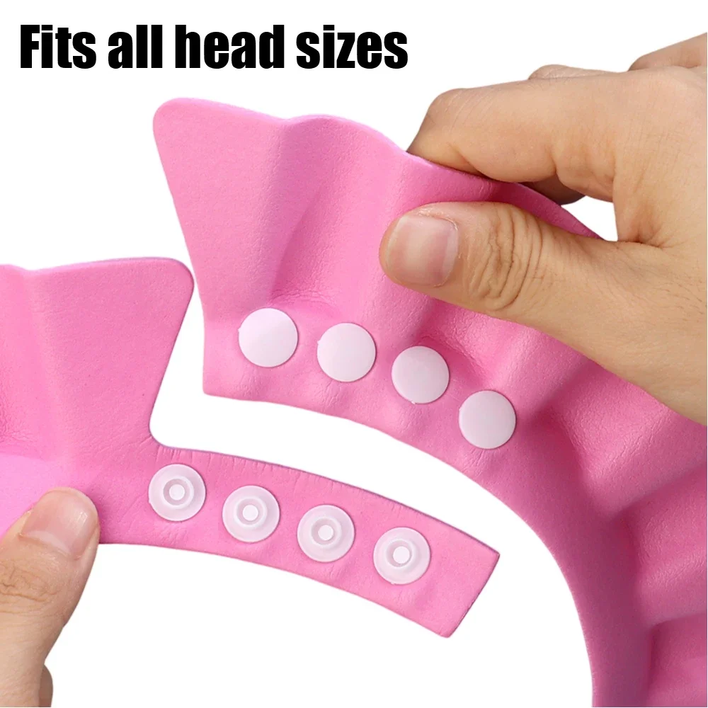 Adjustable Shower Cap Baby Children Shampoo Cap Children Shampoo Shower Helmet Shower Ear Protection Accessories